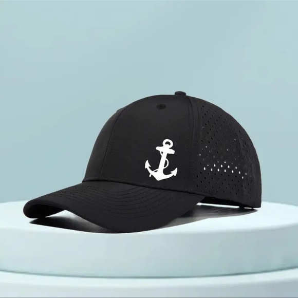 Accessories - "Anchor Chain and Anchor Head Pattern" Printed Waterproof Baseball Cap